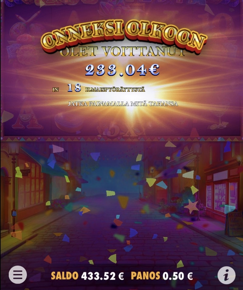 Hot Fiesta Casino win picture by leif991 233.04€ 466.1x 1.9.2022