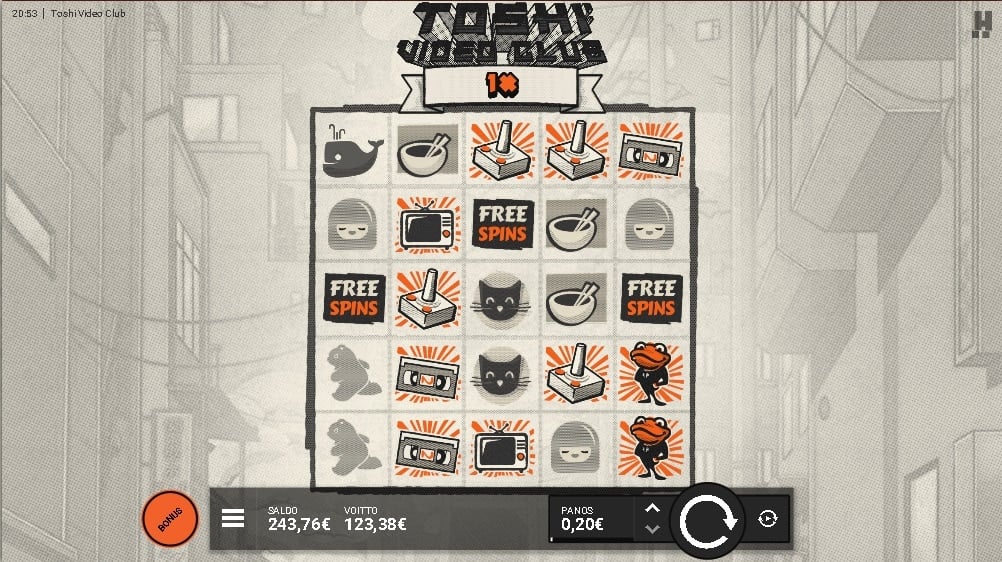Toshi Video Club Casino win picture by c0mrade22 123.38€ 616.9x 5.9.2022