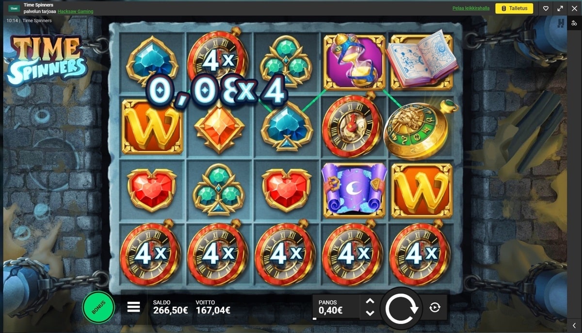Timespinners Casino win picture by Wile 167.04€ 417.6x 14.9.2022