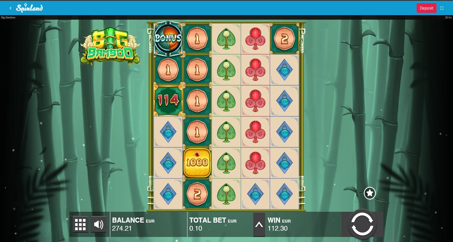 Big Bamboo Casino win picture by Jonkki 112.30€ 1123x 3.10.2022 Spinland