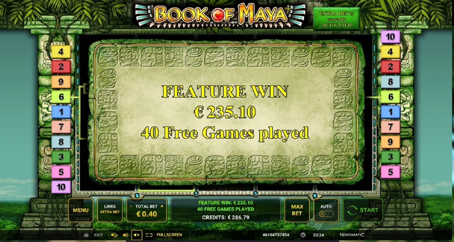 Book of Maya casino win picture by DjNiemi 235.1€ 587.8x 6.11.2022