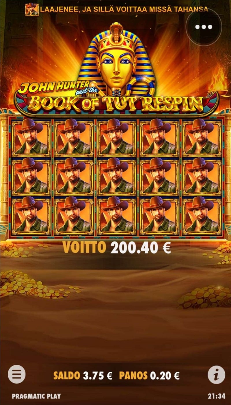 Book of Tut Respin casino win picture by yyberi89 200.40€ 1002x 6.10.2022