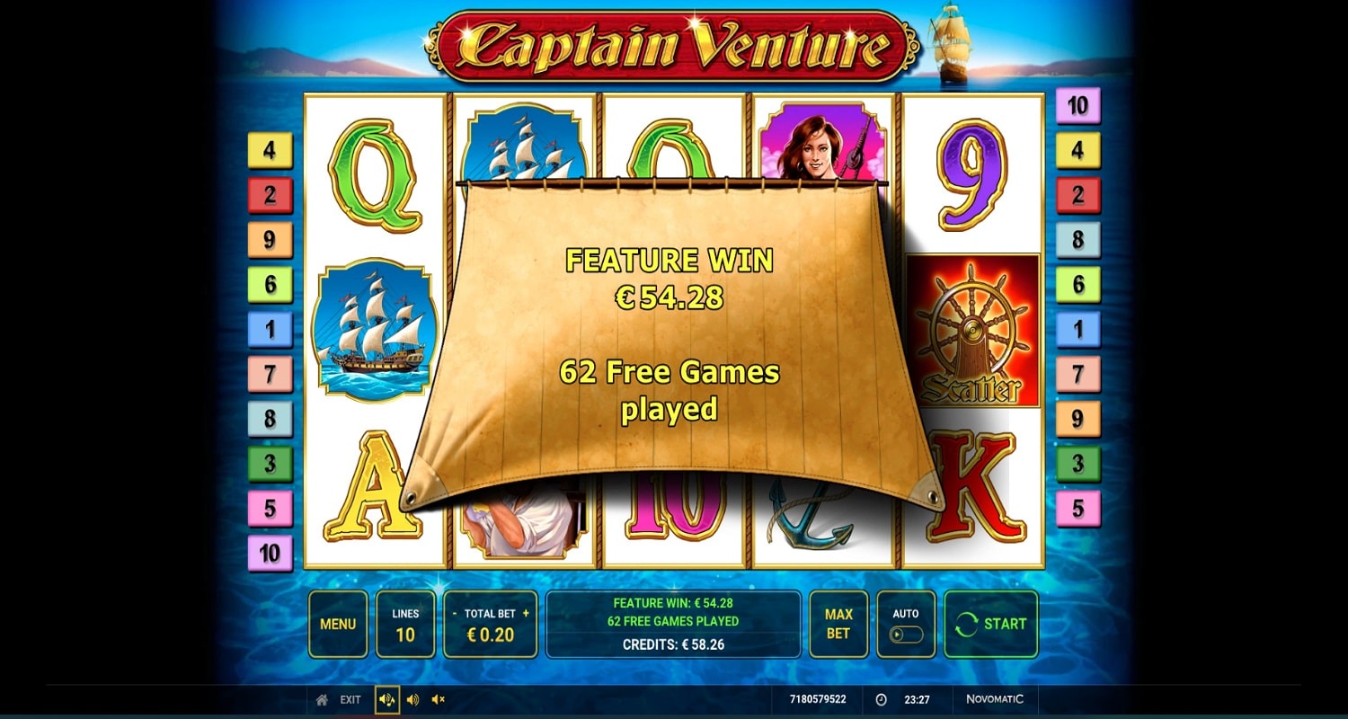 Captain Venture casino win picture by fujilwyn 54.28€ 271.4x 29.10.2022