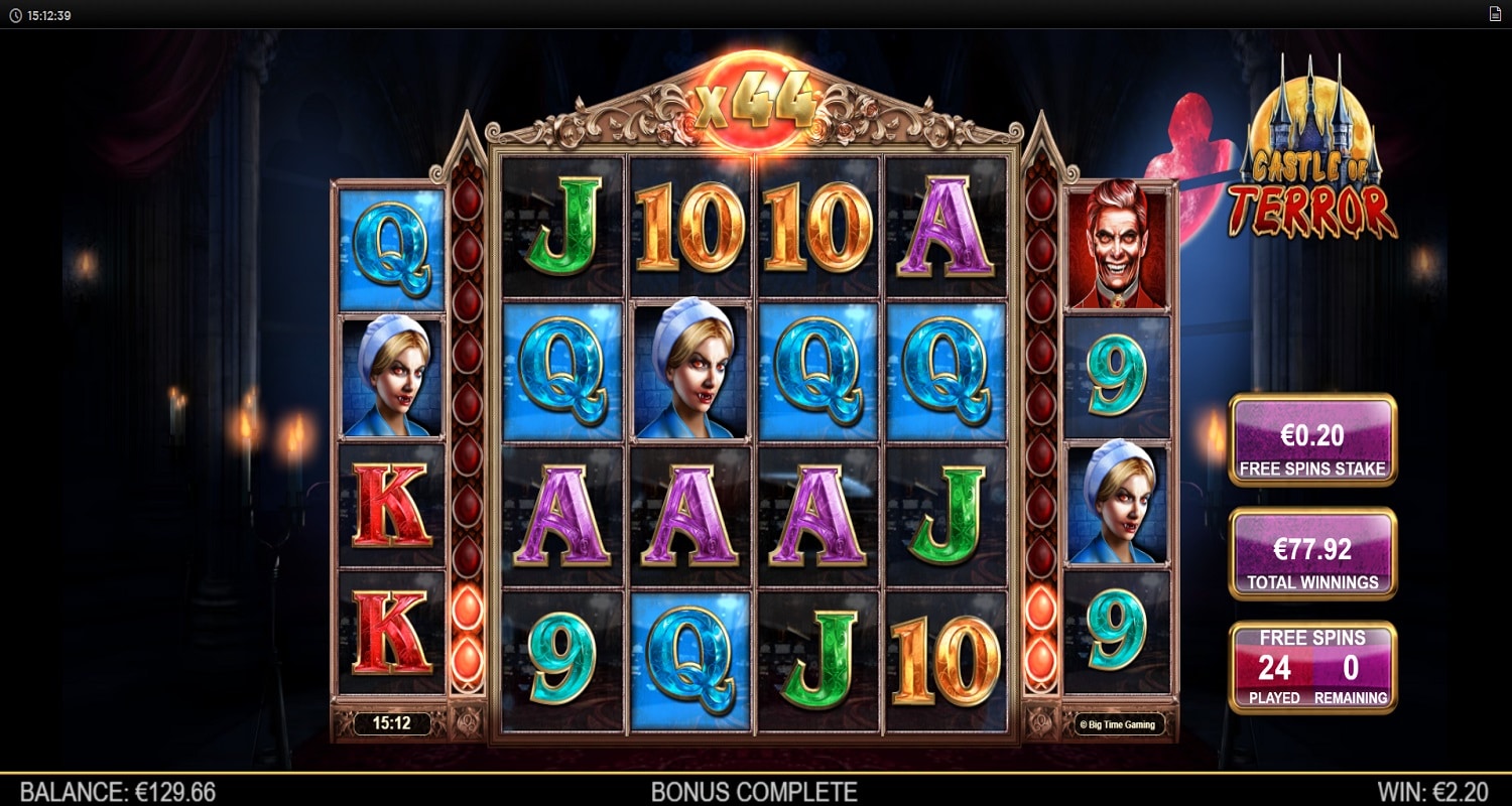 Castle of Terror casino win picture by fujilwyn 77.92€ 389.6x 29.10.2022