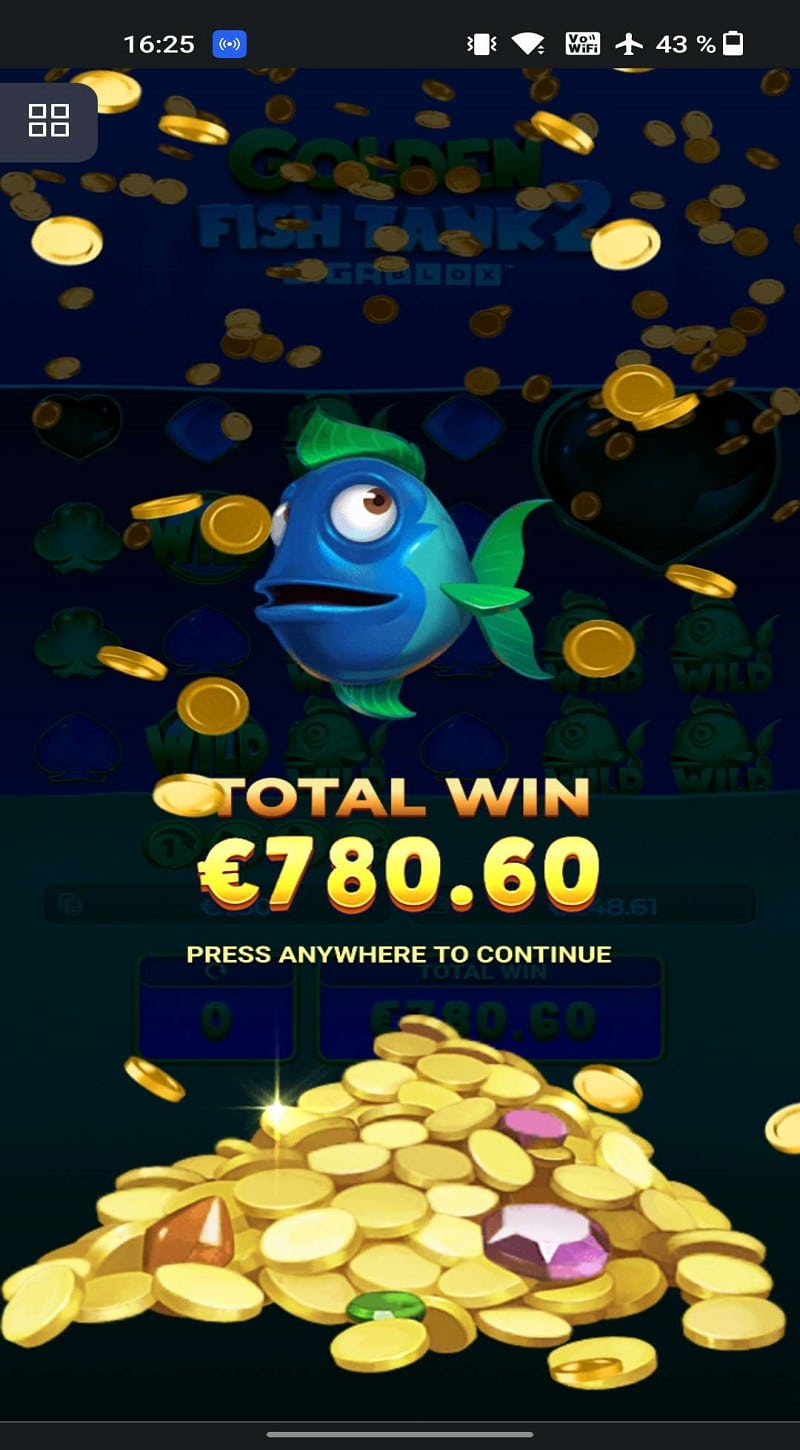 Golden Fish Tank 2 casino win picture by andre22 780.6€ 520.4x 7.11.2022