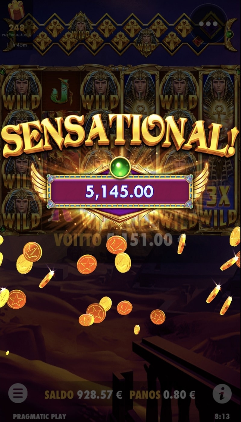 Might of Ra Casino win picture by Iso M 5145€ 6431.3x 19.9.2022 Maria Casino