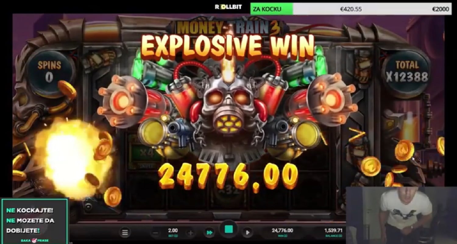 Money Train 3 casino win picture by max 00013 24776$ 12388x 2.11.2022 Rollbit