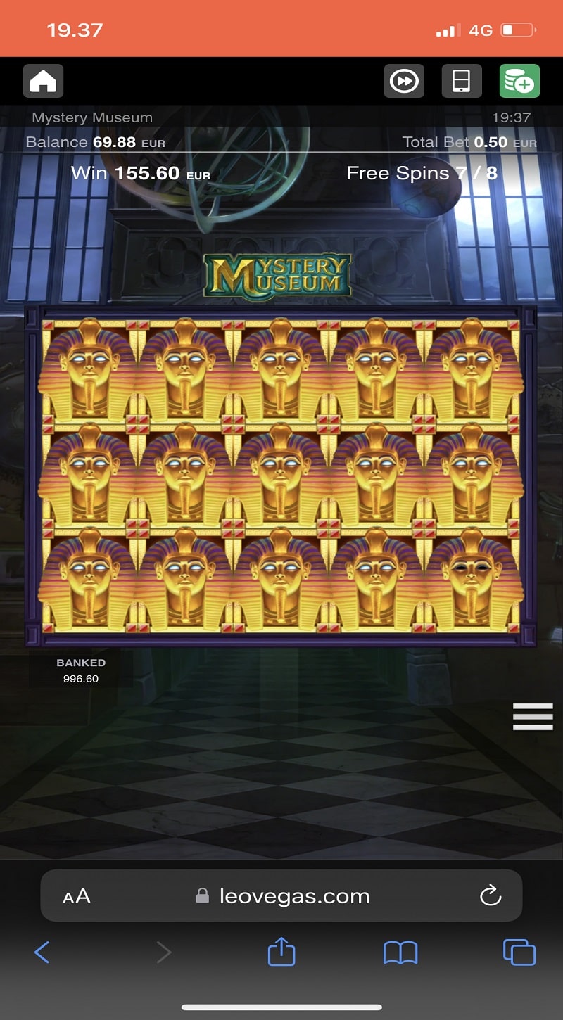 Mystery Museum casino win picture by Turboburo 4107.5€ 8215x 21.10.2022 Leovegas