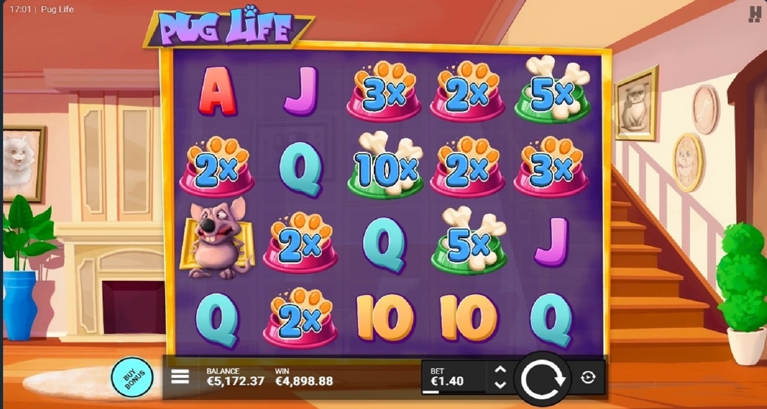 Pug Life casino win picture by Huispaaja 4898.88€ 3499.2x 4.11.2022