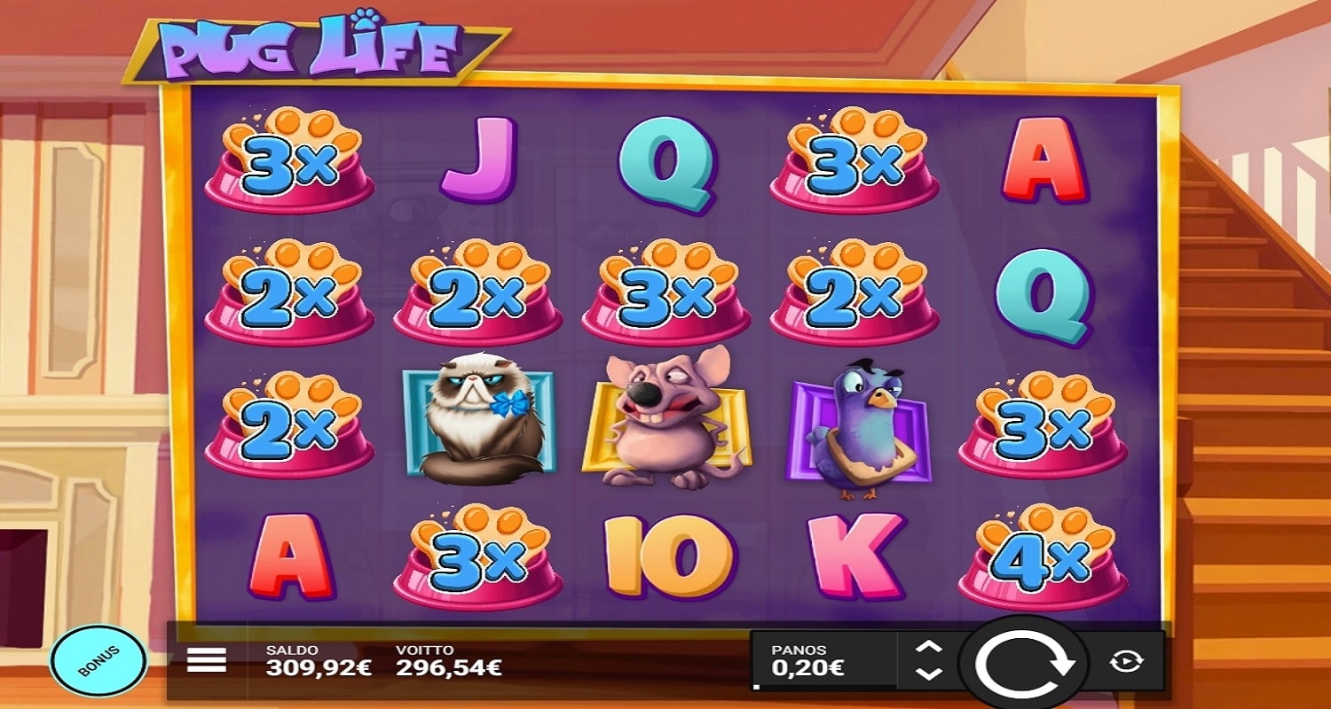Pug Life casino win picture by KaljaKoira 296.54€ 1482.7x 2.11.2022