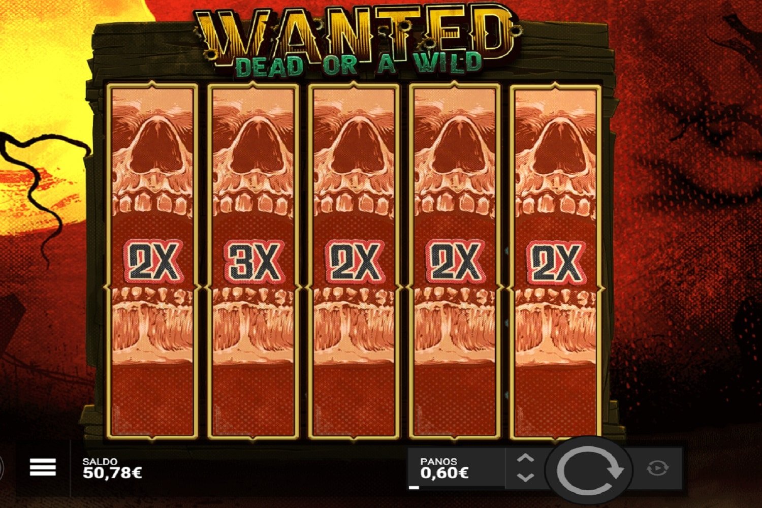 Wanted Dead or a Wild Casino win picture by CHINX 1980€ 3300x 7.11.2022