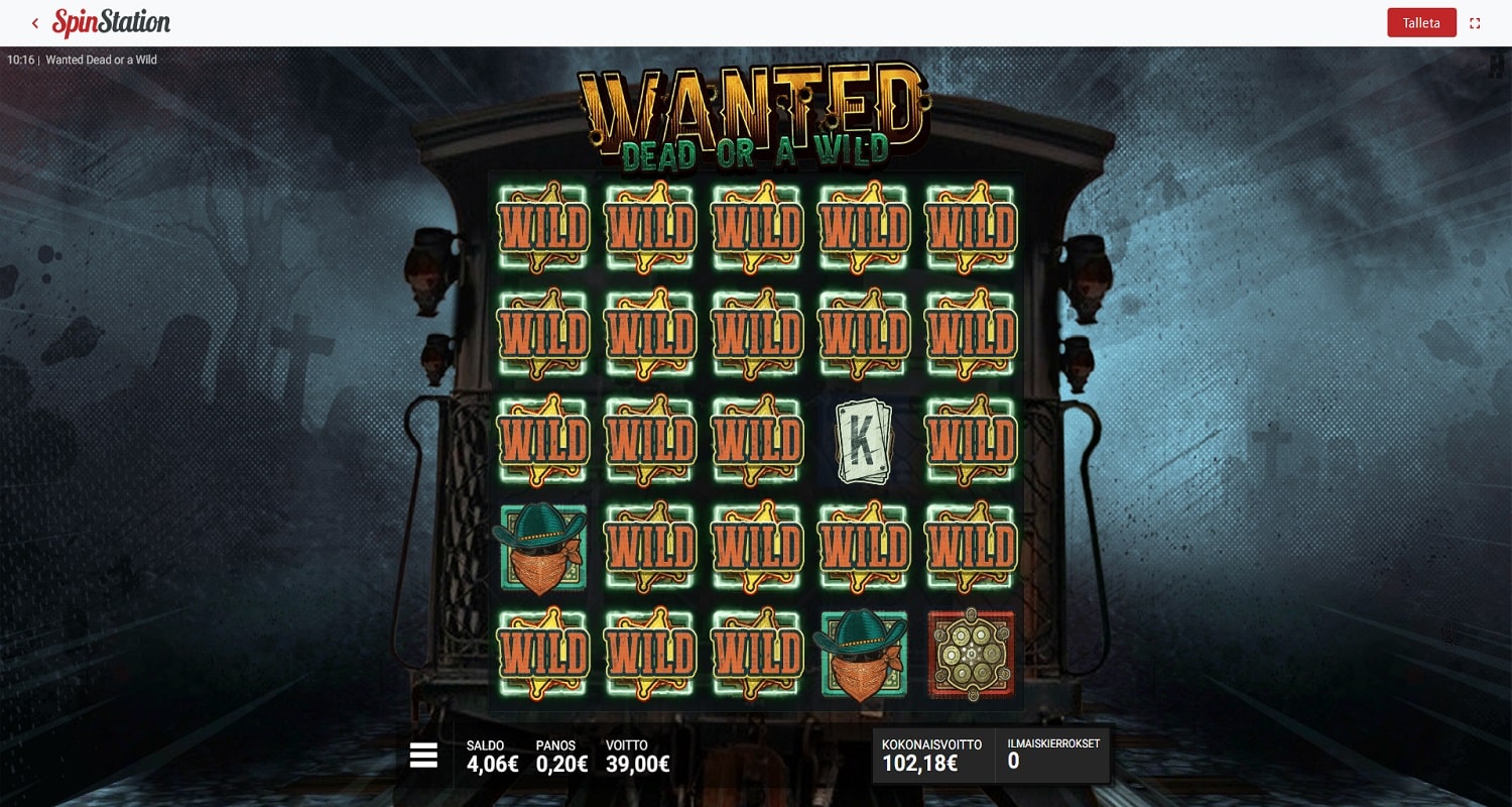 Wanted Dead or a Wild Casino win picture by fujilwyn 102.18€ 510.9x 29.10.2022 SpinStation