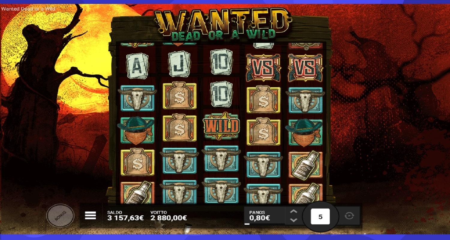 Wanted Dead or a Wild Casino win picture by rehuto 2880€ 3600x 3.11.2022