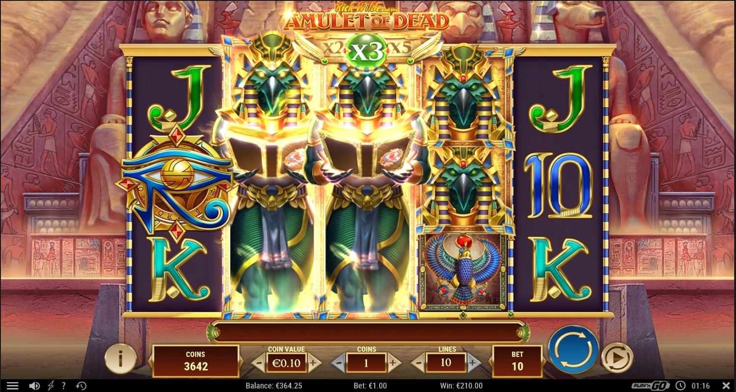 Amulet of Dead Casino win picture by Kari Grandi 210€ 210x 3.1.2023