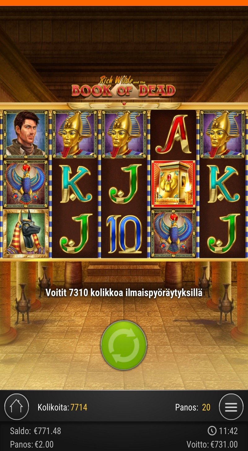 Book of Dead Casino win picture by Sonefinland 731€ 365.5x 21.2.2023