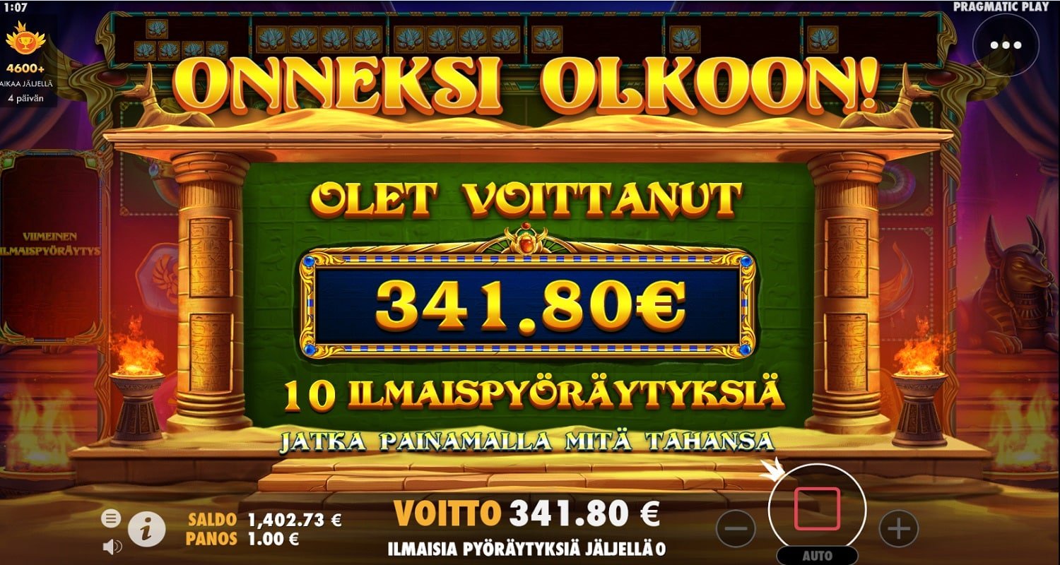 Book of Golden Sands Casino win picture by Kari Grandi 341.8€ 341.8x 21.1.2023