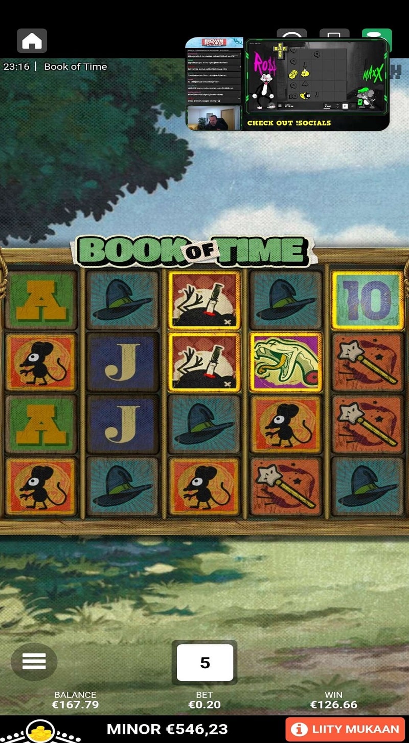 Book of Time Casino win picture by Dj Niemi 126.66€ 633.3x 7.1.2023 Leovegas