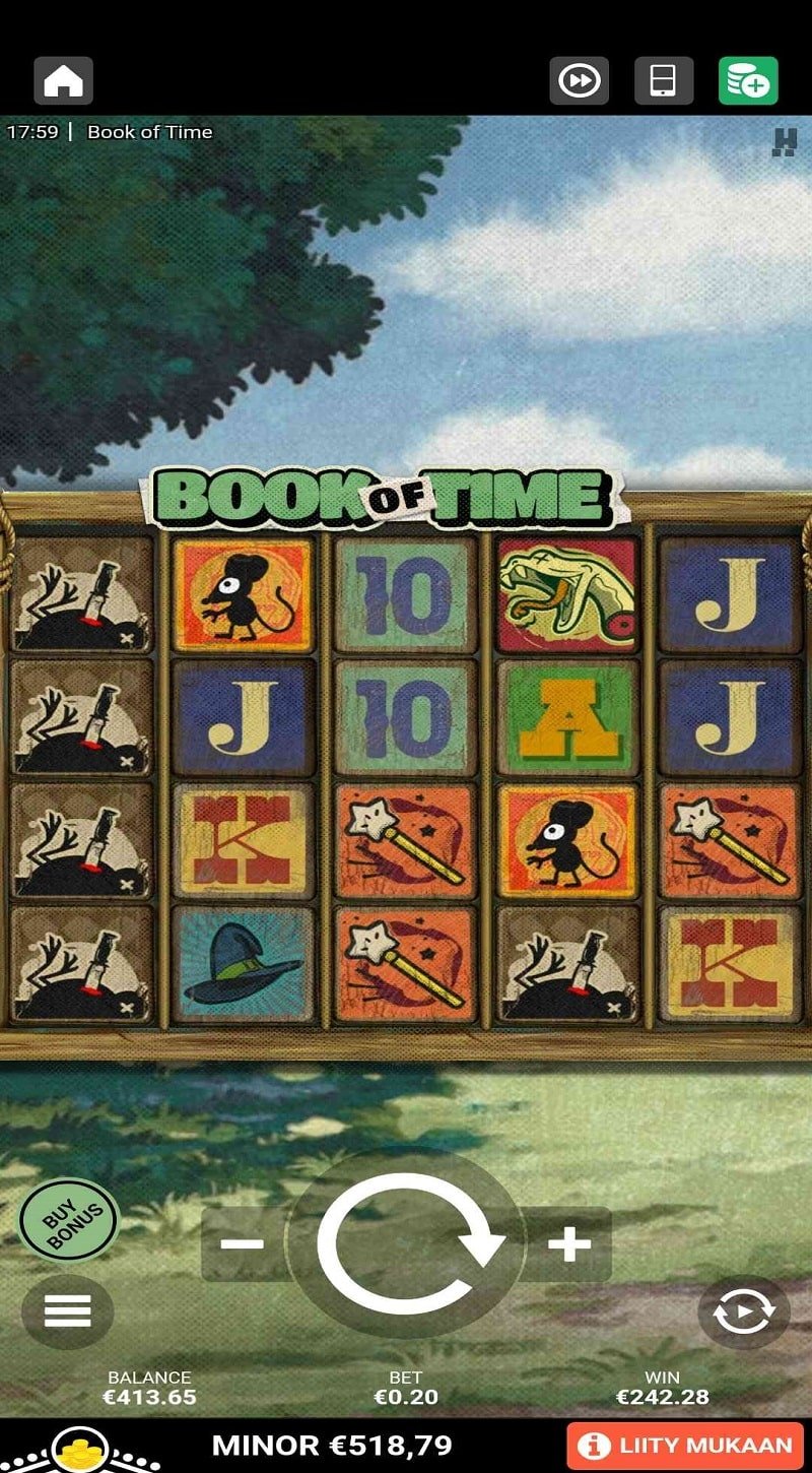 Book of Time Casino win picture by Dj Niemi 242.28€ 1211.4x 10.1.2023 Leovegas