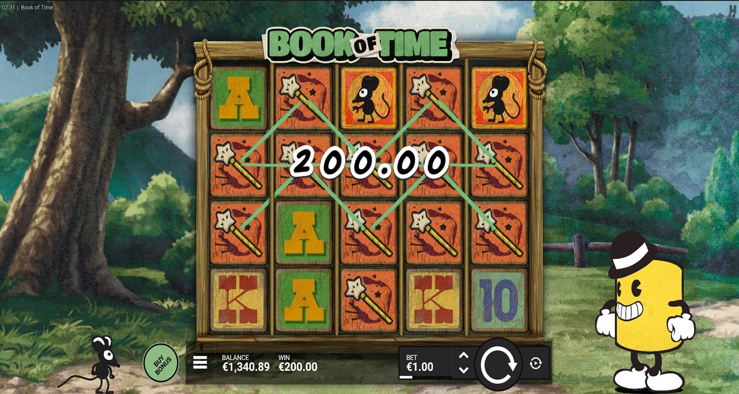 Book of Time Casino win picture by Kari Grandi 200€ 200x 3.1.2023