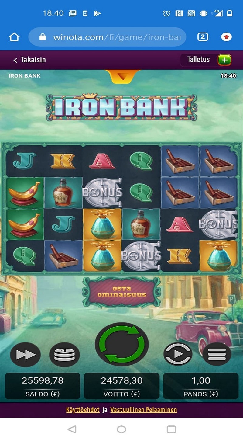 Iron Bank Casino win picture by Meikkeri 24578.30€ 24578.3x 17.1.2023 Winota