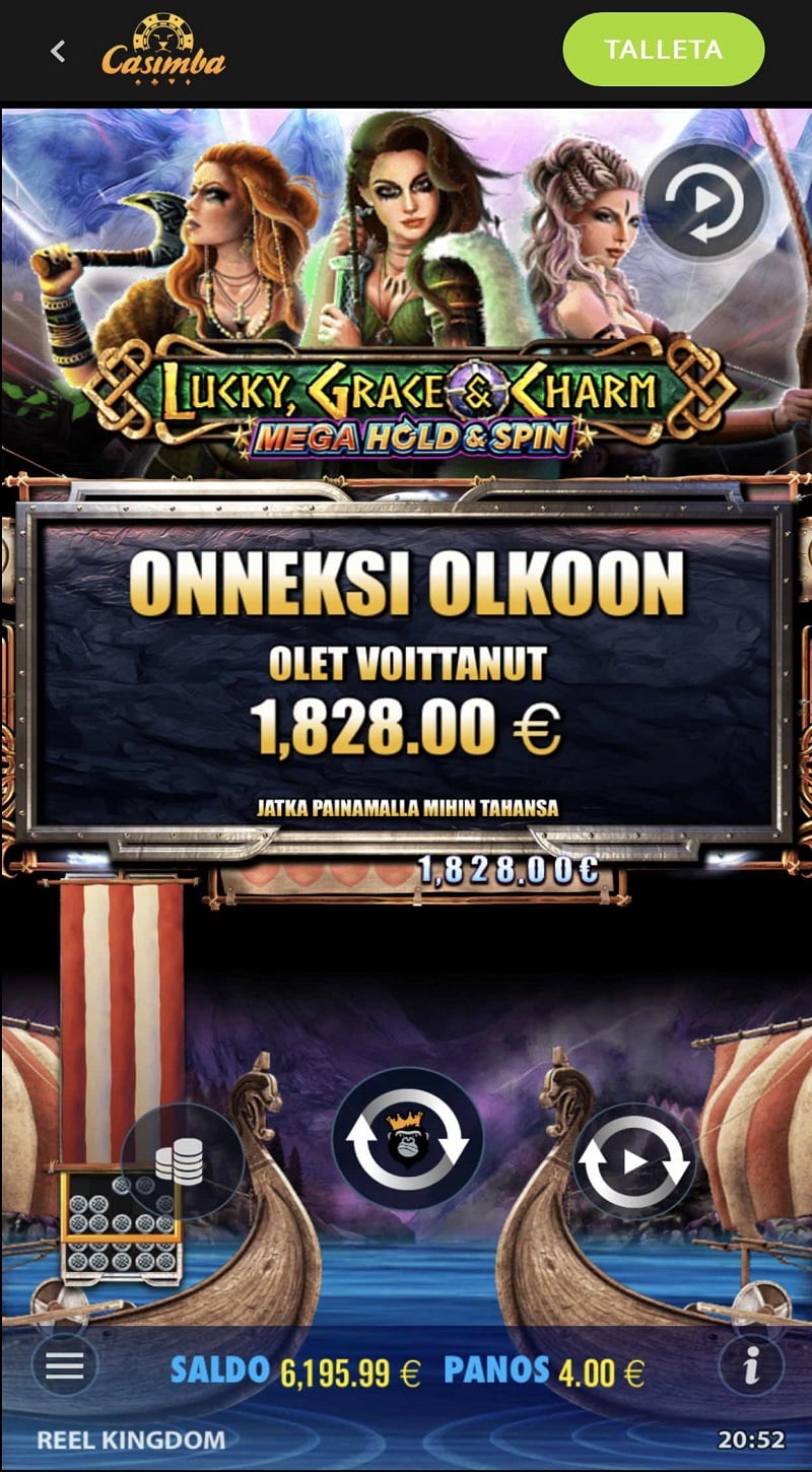 Lucky Grace & Charm Casino win picture by rekletys 1828€ 457x 14.12.2022 Casimba