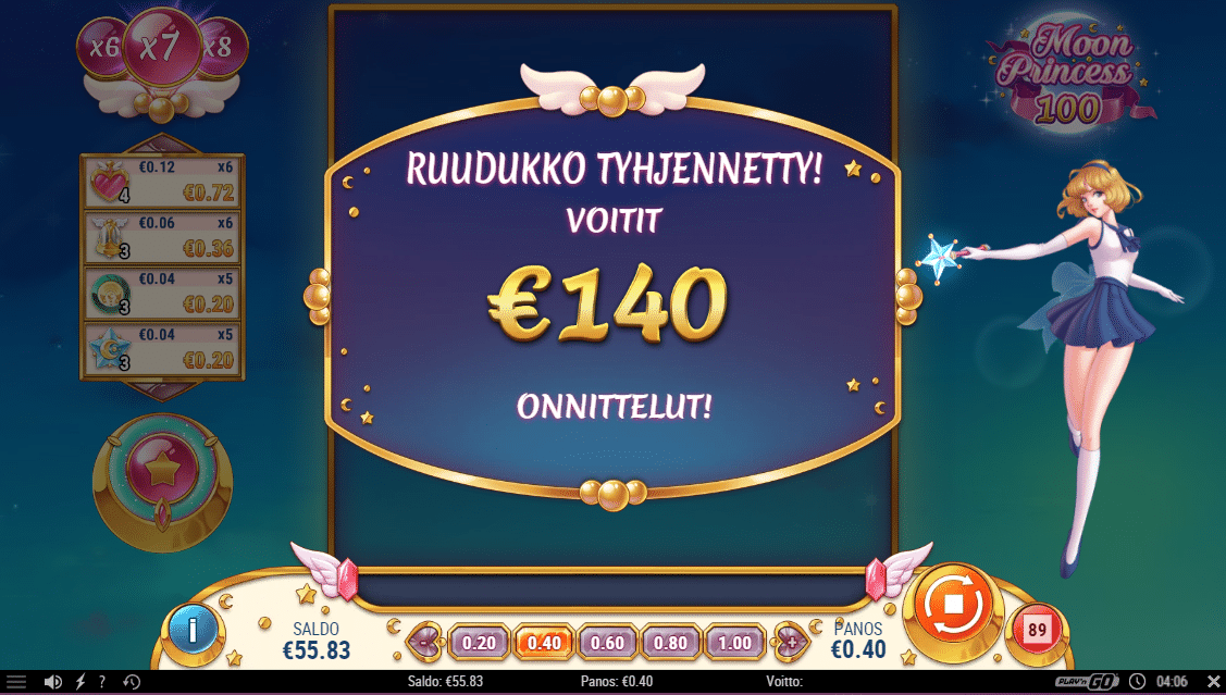 Moon Princess 100 casino win picture by fujilwyn 140€ 350x 15.11.2022