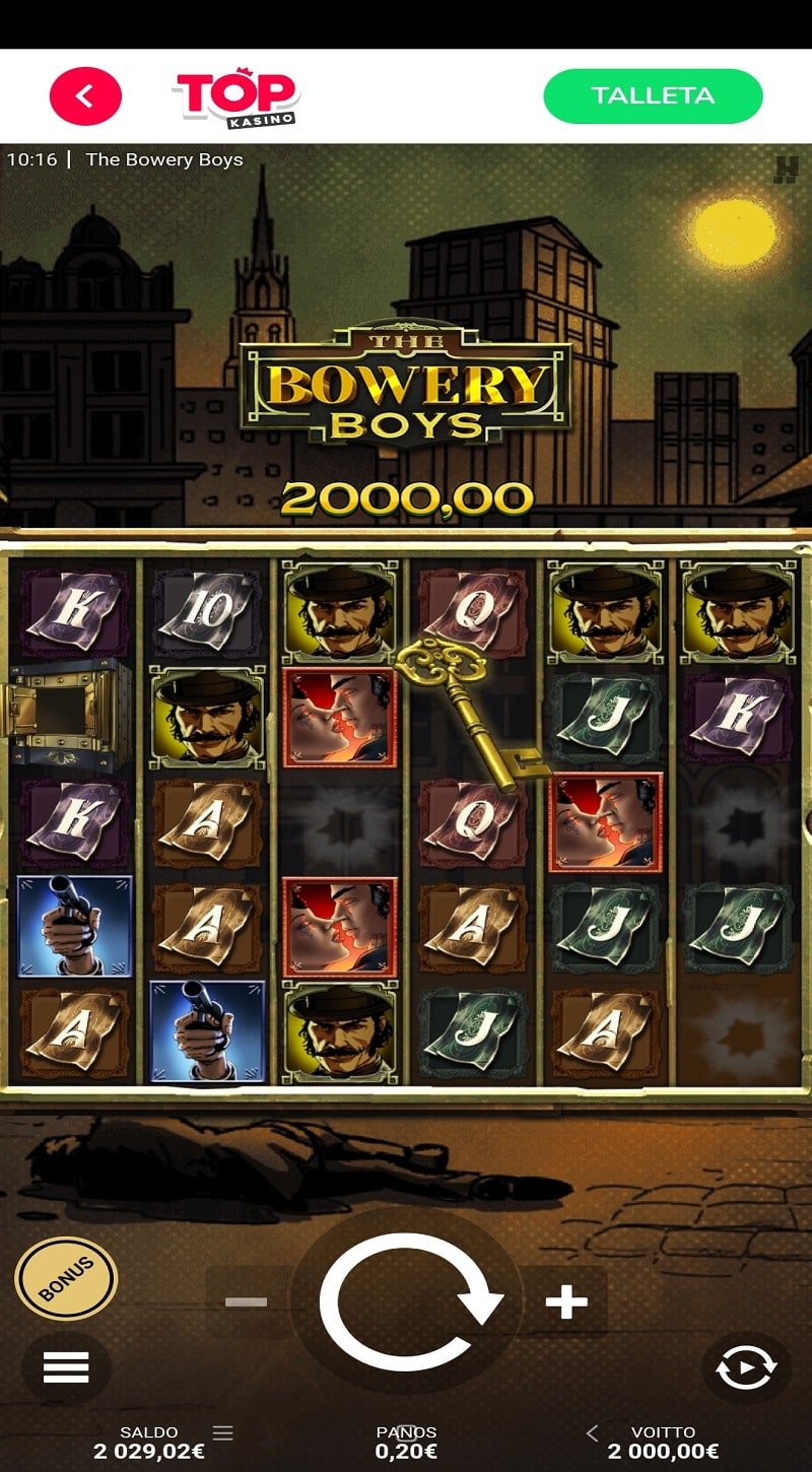 The Bowery Boys Casino win picture by jiiksu 2000€ 10000x 5.1.2023 Top Kasino
