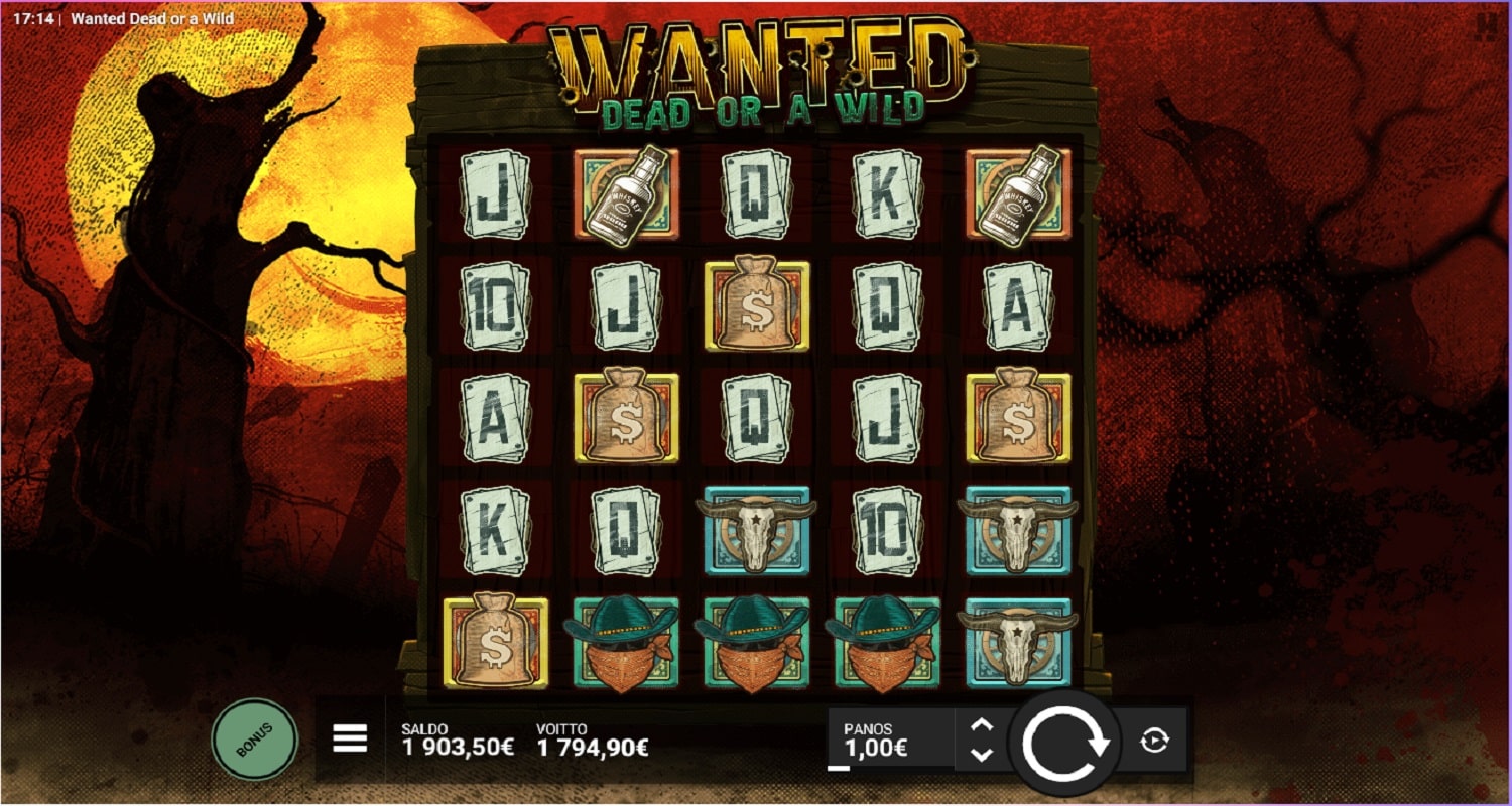 Wanted Dead or a Wild Casino win picture by Kari Grandi 1794.9€ 1794.9x 26.1.2023