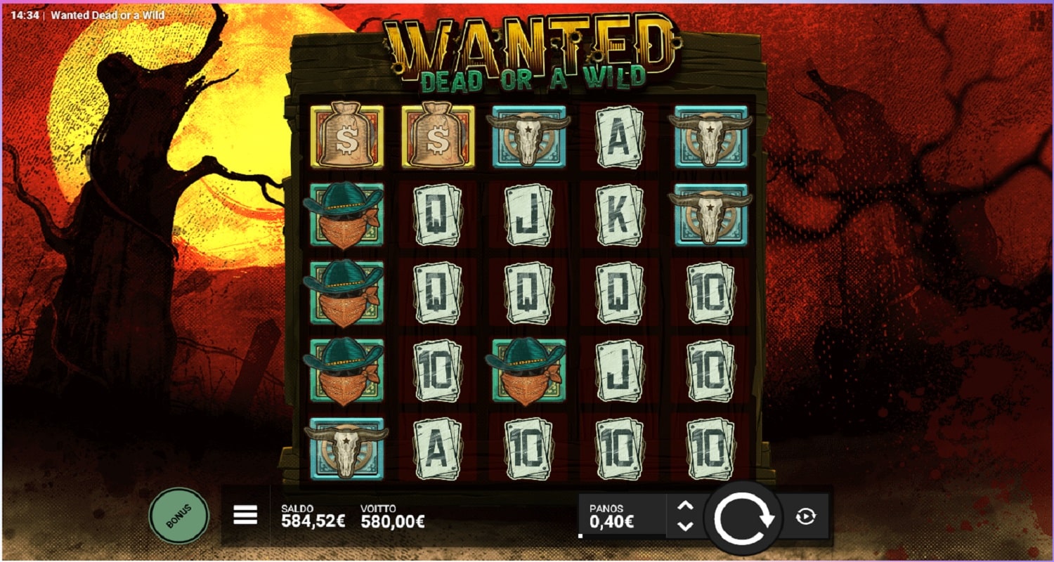 Wanted Dead or a Wild Casino win picture by Kari Grandi 580€ 1450x 24.1.2023