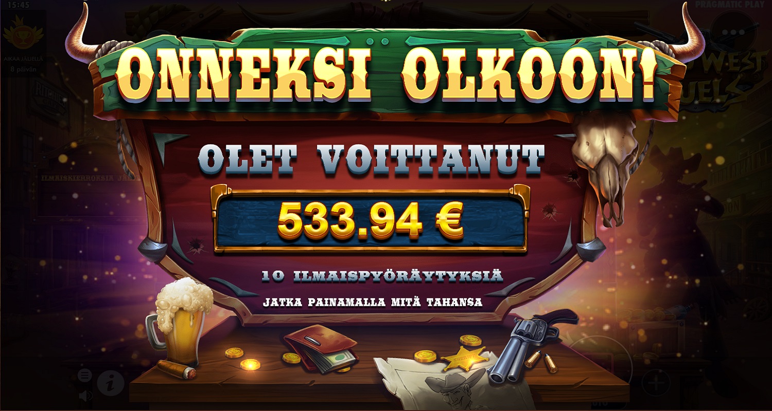 Wild West Duels Casino win picture by Kari Grandi 533.94€ 889.9x 8.3.2023