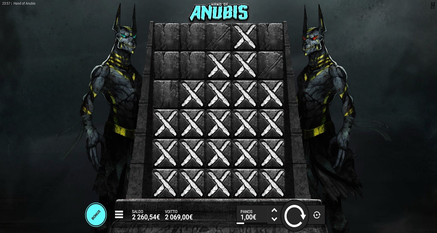 Hand of Anubis Casino win picture by Kari Grandi 2069€ 2069x 11.4.2023