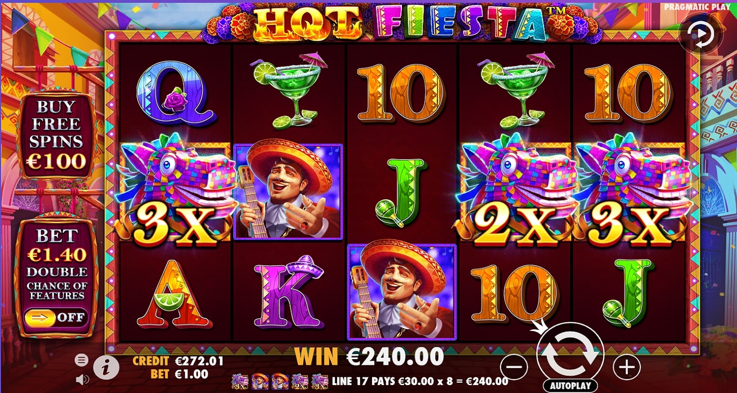 Hot Fiesta Casino win picture by Kari Grandi 240€ 240x 9.4.2023