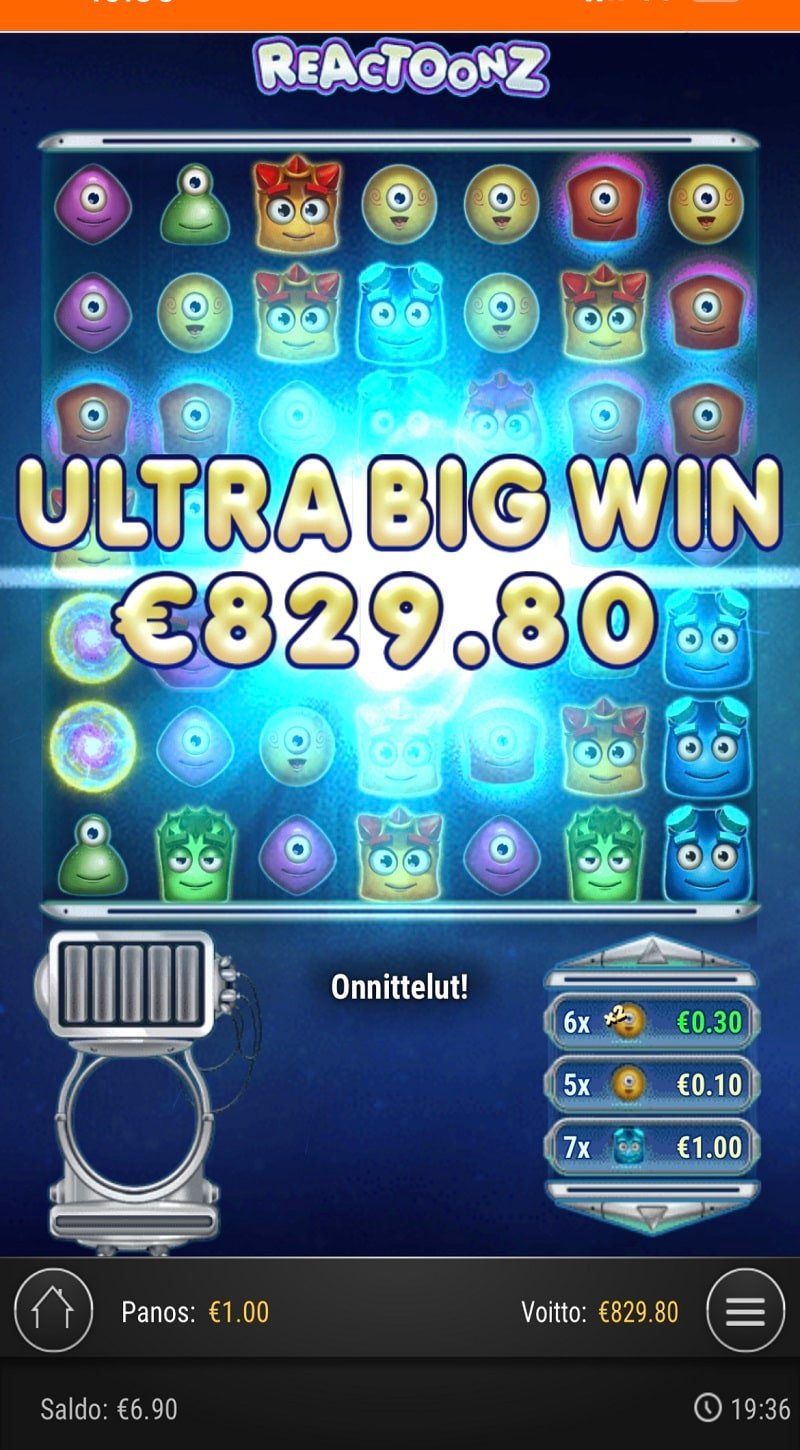 Reactoonz Casino win picture by Sonefinland 829.8€ 829.8x 20.4.2023