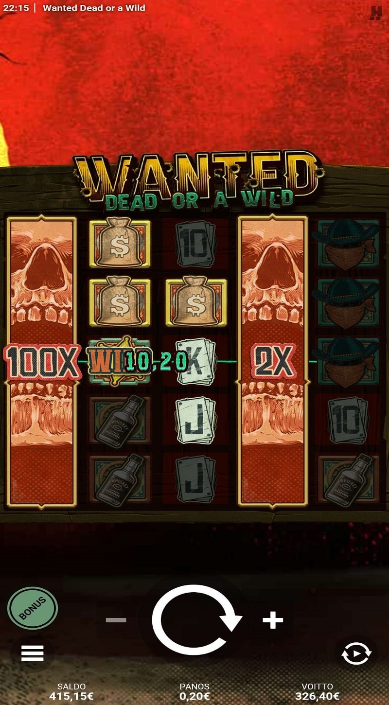 Wanted Dead Or a Wild Casino win picture by JUSSI524 326.4€ 1632x 25.4.2023