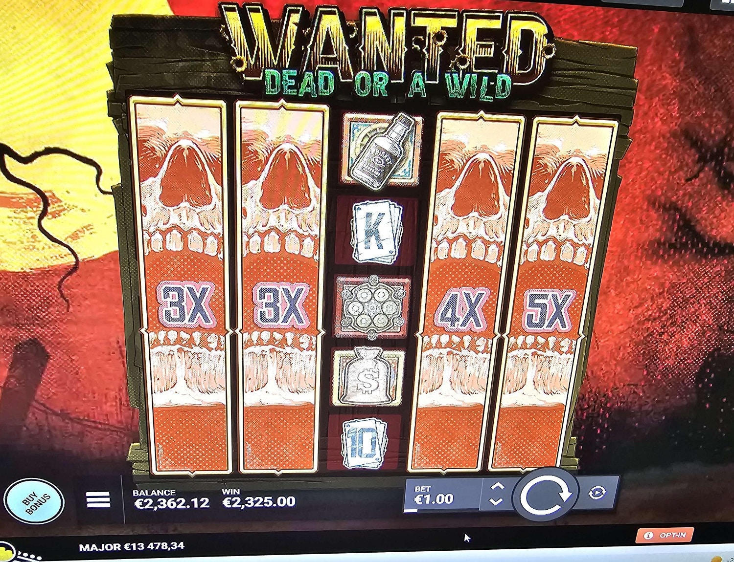Wanted Dead Or a Wild Casino win picture by holari993 2325€ 2325x 1.4.2023 Leovegas