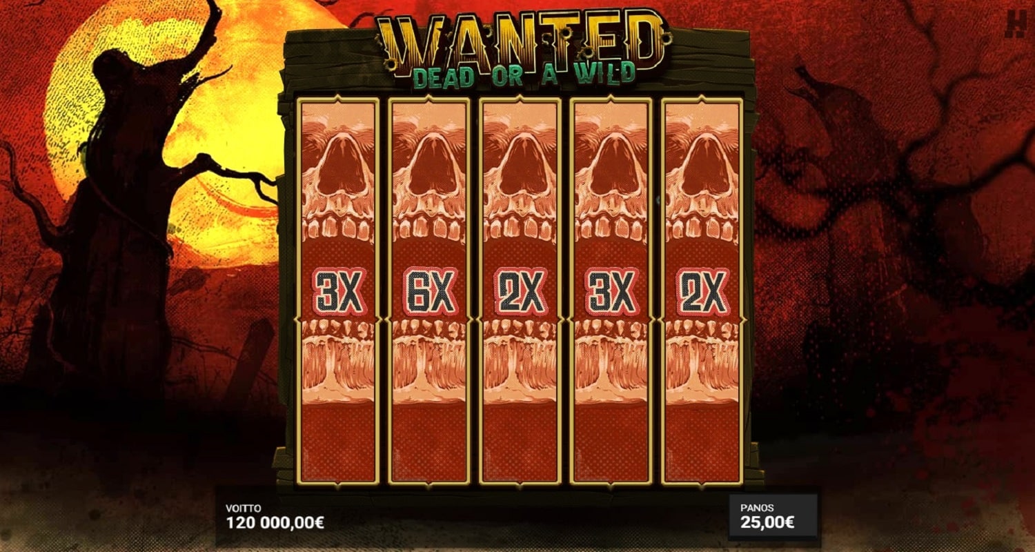 Wanted Dead Or a Wild Casino win picture by jarttu84 120000€ 4800x 28.3.2023