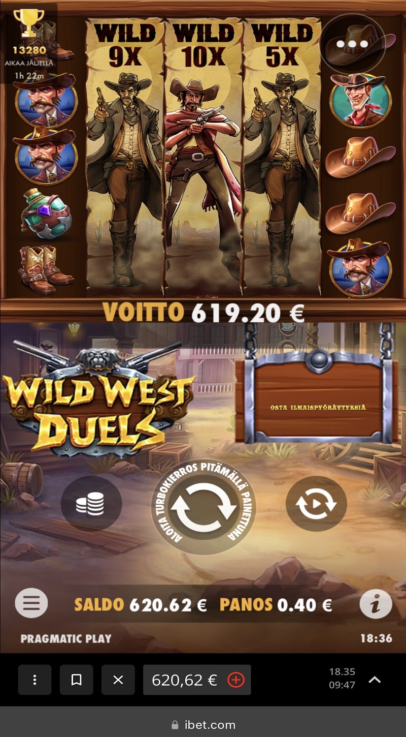 Wild West Duels Casino win picture by punkerolollo 619.20€ 1548x 19.4.2023