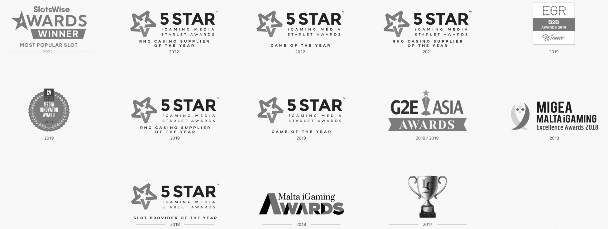 Betsoft all awards Betsoft all awards