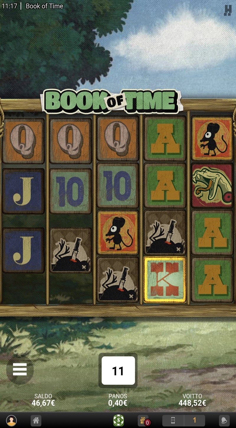 Book of Time Casino win picture by leif991 448.52€ 1121.3x 2.5.2023 Videoslots