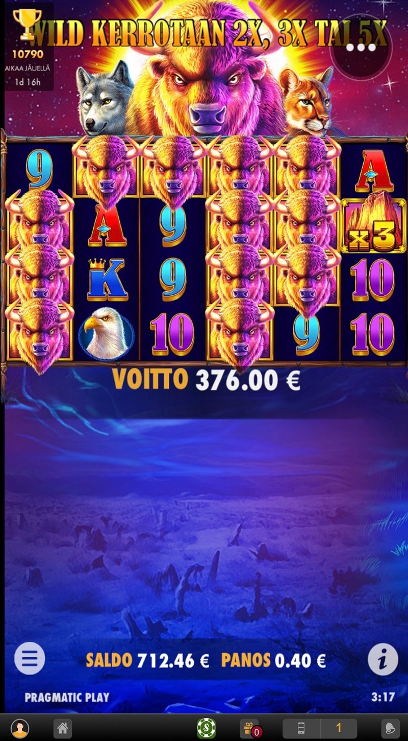 Buffalo King Casino win picture by leif991 376€ 940x 2.5.2023 Videoslots