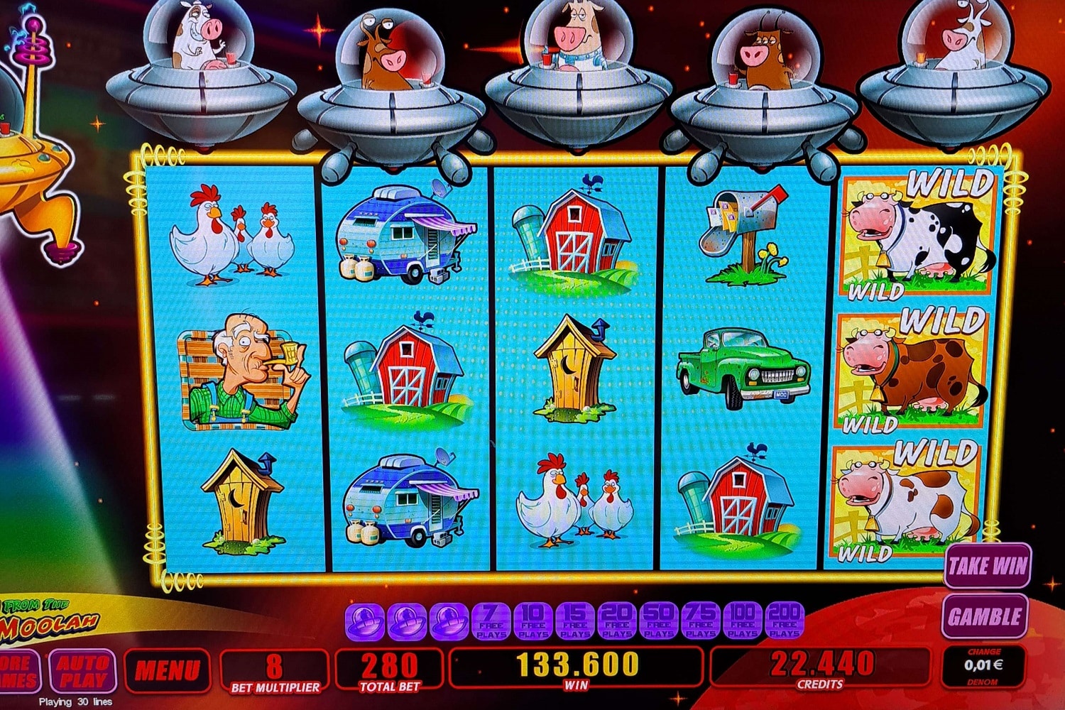 Invaders From Planet Moolah Casino win picture by Kari Grandi 1336€ 477.1x 7.5.2023 Live Casino