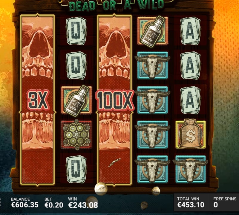 Wanted Dead Or a Wild Casino win picture by Saintketju 453.1€ 2265.5x 2.5.2023