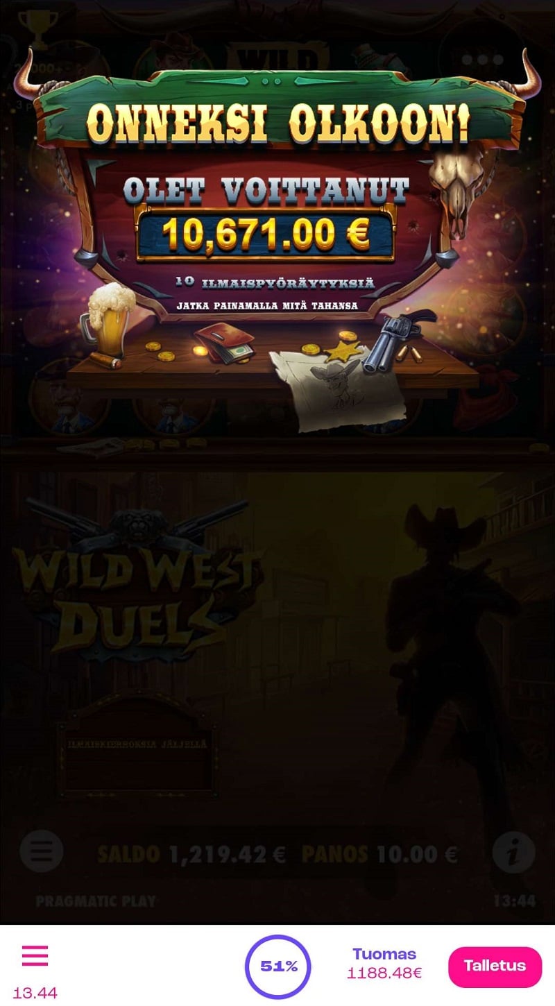 Wild West Duels Casino win picture by hakki-87 10671€ 1067.1x 21.5.2023 Spinz