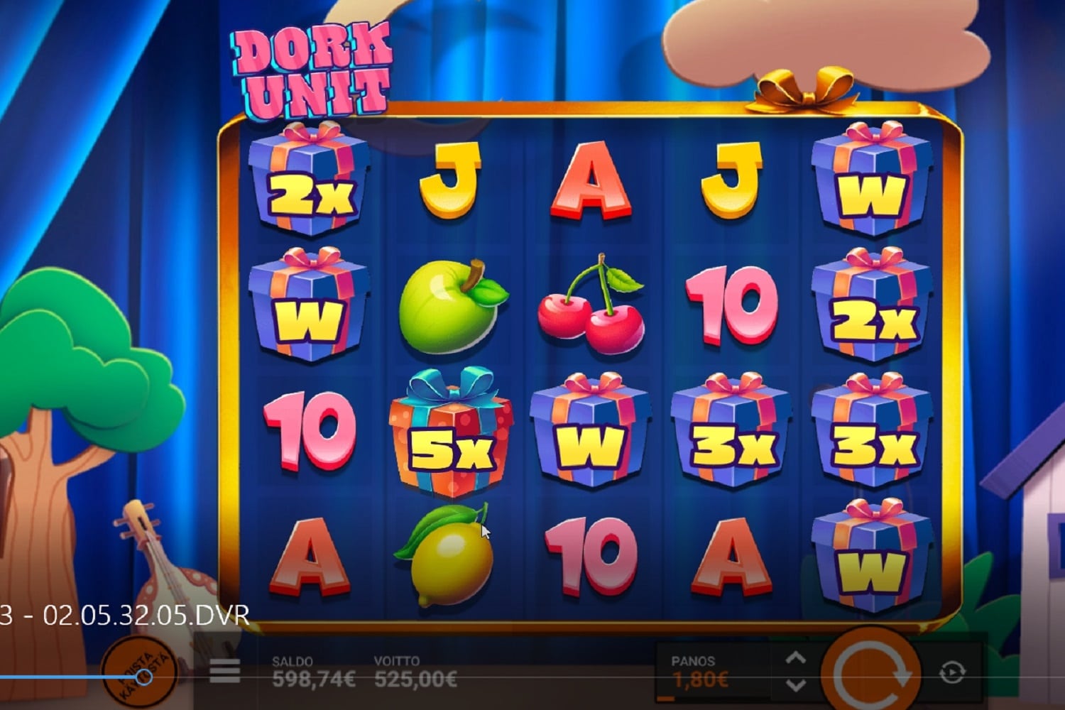 Dork Unit Casino win picture by naxxxu 525€ 291.66x 23.5.2023