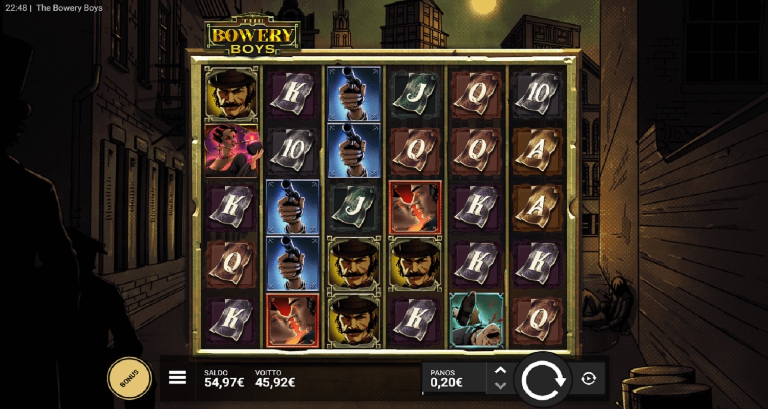 The Bowery Boys Casino win picture by Weedorf 45.92€ 229.6x 15.6.2023 Spinz
