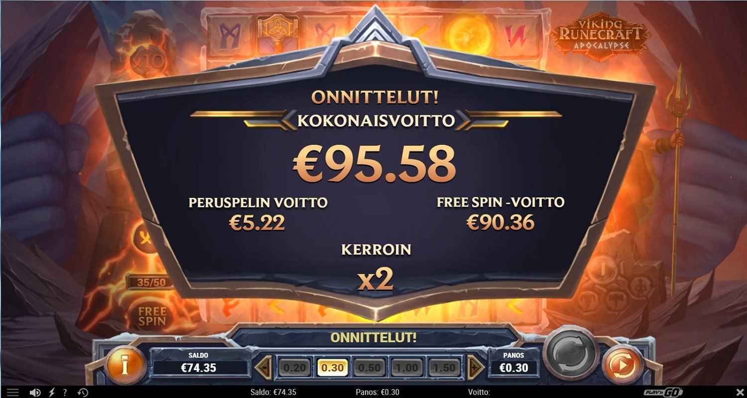 Viking Runecraft Apocalypse Casino win picture by Tyntsy 95.58€ 318.6x 12.6.2023