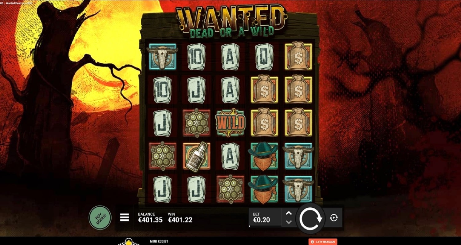 Wanted Dead Or a Wild Casino win picture by Dj Niemi 401.22€ 2006.1x 10.6.2023 Leovegas