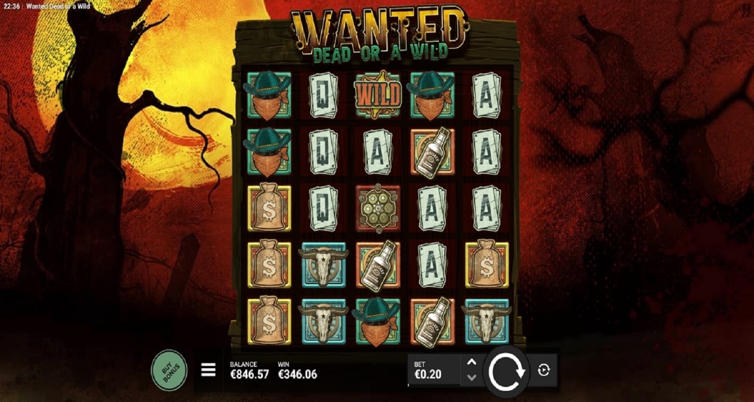Wanted Dead Or a Wild Casino win picture by hemppah 346.06€ 1730.3x 18.6.2023