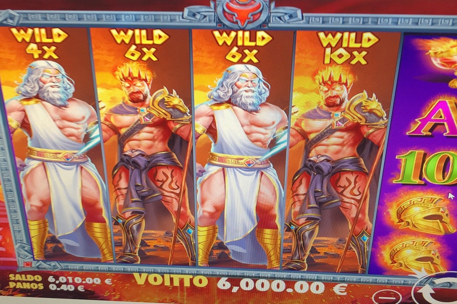 Zeus Vs Hades Gods of War Casino win picture by Anton 6000€ 15000x 6.6.2023