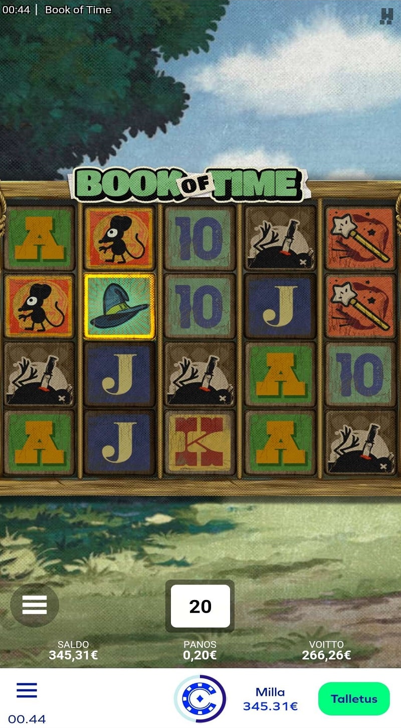 Book of Time Casino win picture by Milla H 266.26€ 1331.3x 1.7.2023 Chipz